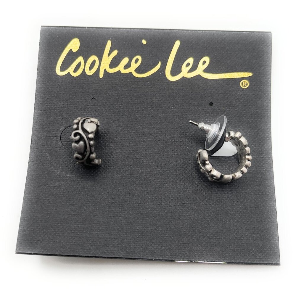 Cookie Lee Heart Hoop Earrings (D31) 82135